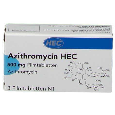 azithromycin hec 500 mg beipackzettel